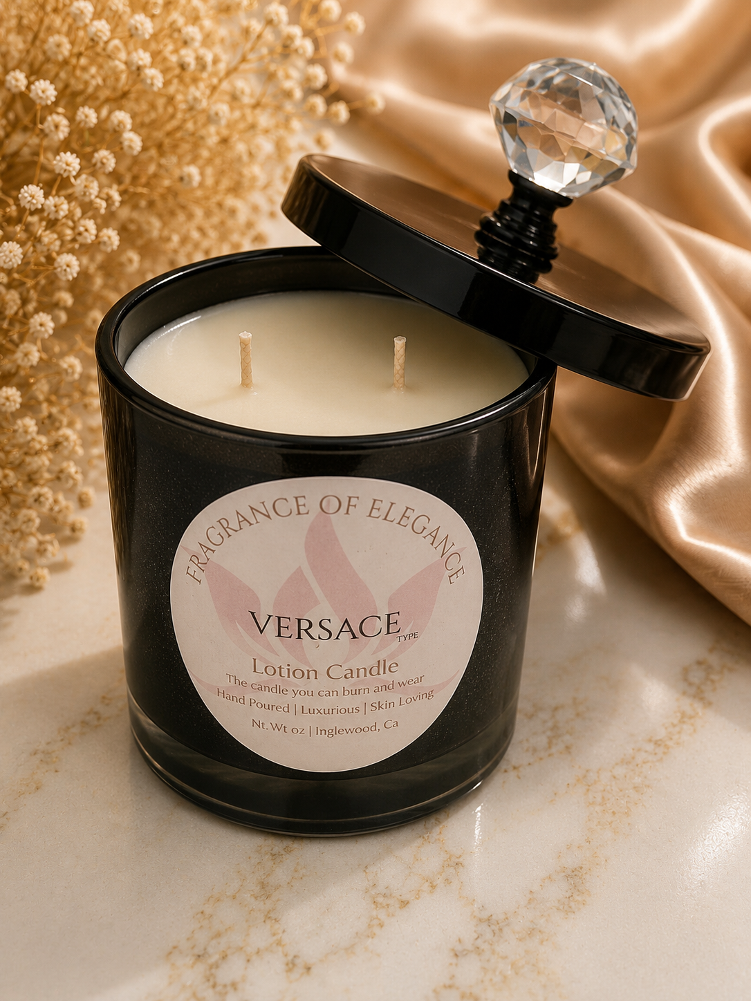 Crystal Bloom Lotion Candle — Versace Type