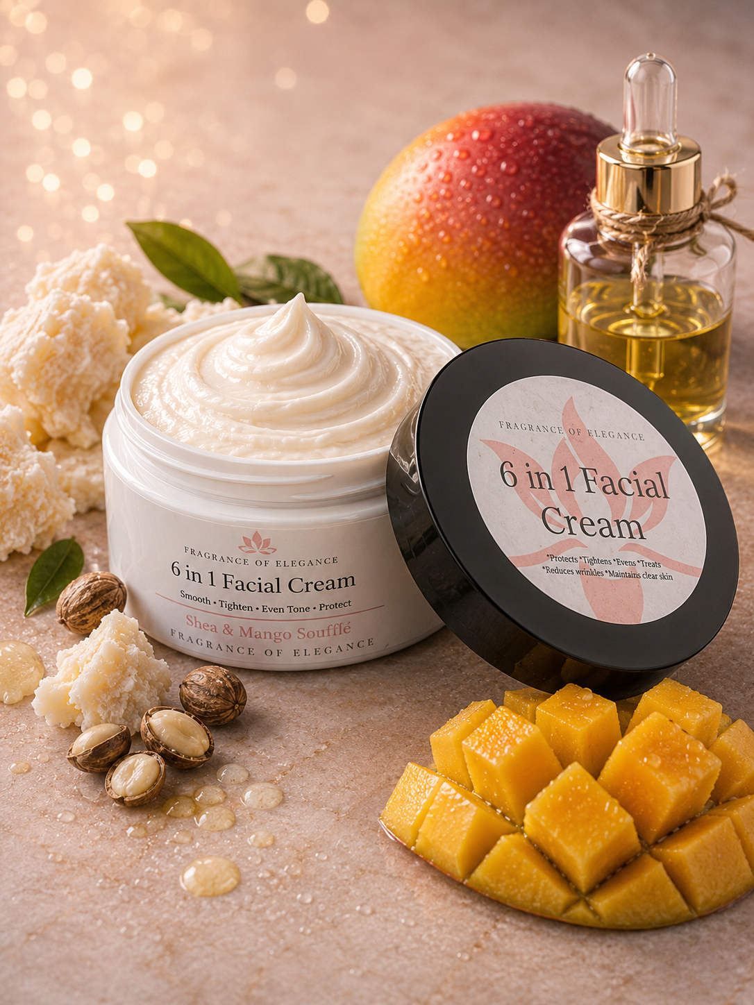 6 in 1 Facial Cream - Fragrance of Elegance