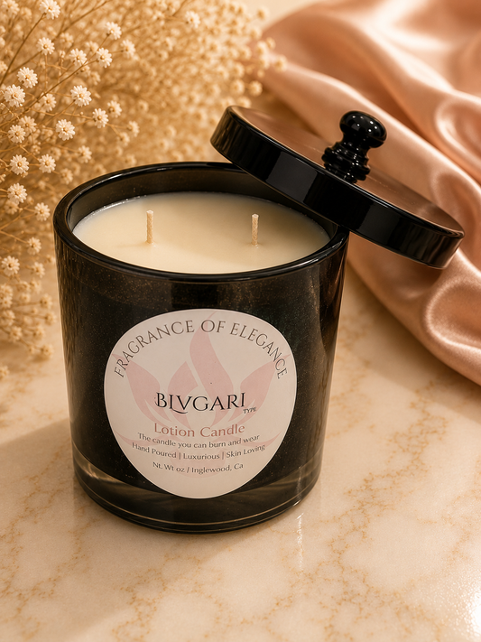 White Tea & Musk Lotion Candle — Bvlgari Type
