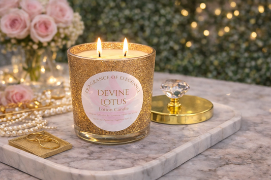 Paradise Lotion Candle 15oz double wick 72 hour burn - Fragrance of Elegance