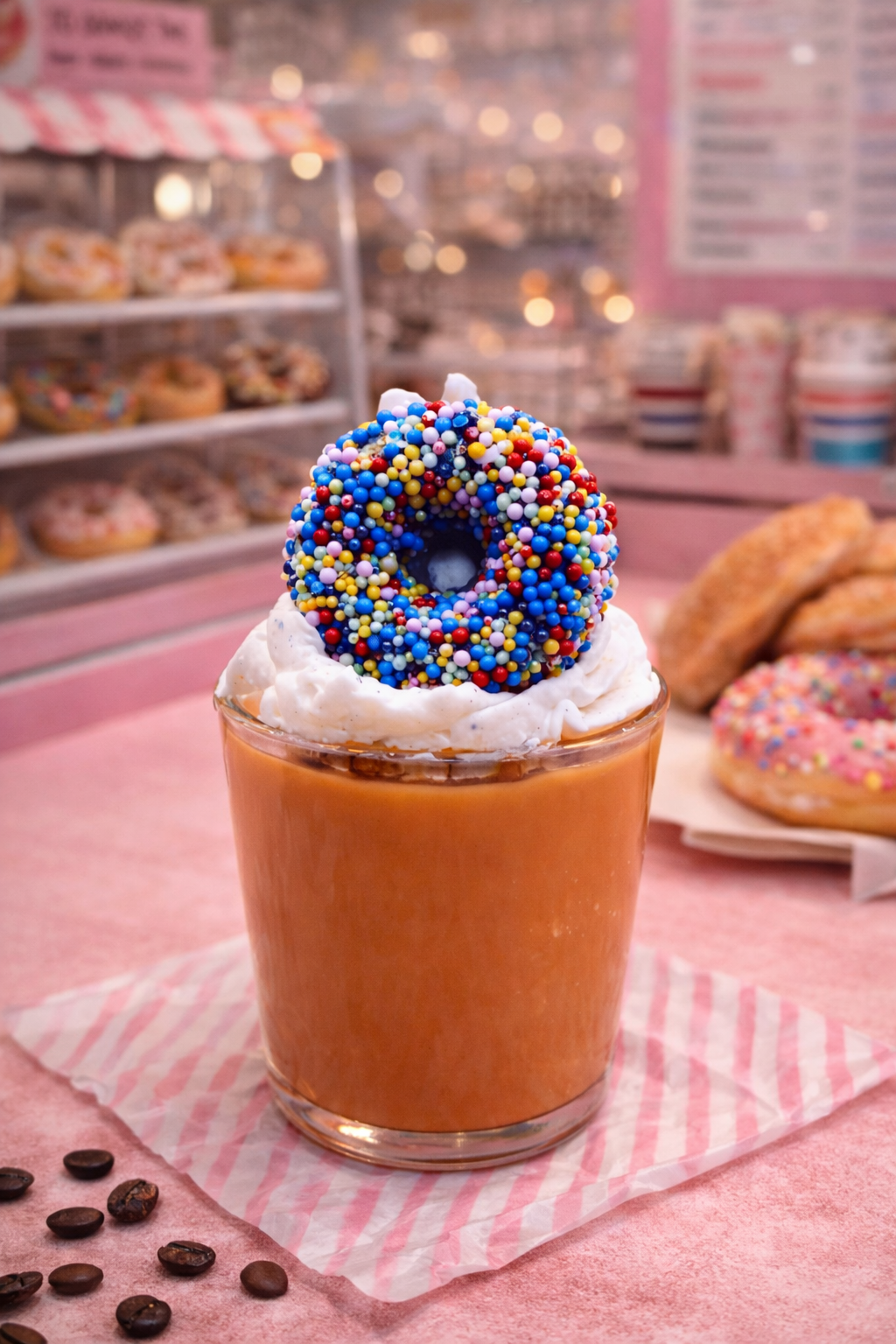 Coffee and Donuts Pastry Dessert Candle - Fragrance of Elegance