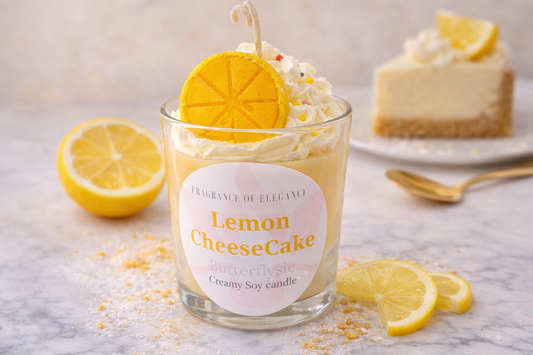 lemon cheese cake pastry candle - Fragrance of Elegance