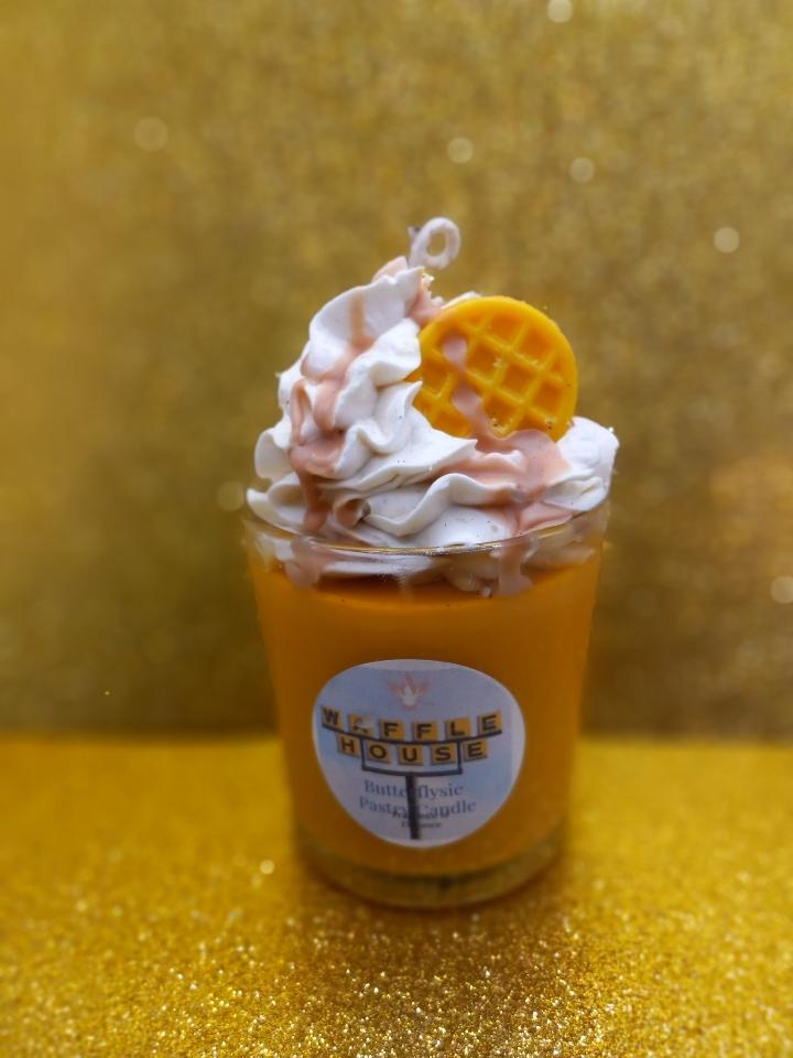 Waffle Syrup Pastry Dessert Candle inspired by the Waffle House - Fragrance of Elegance