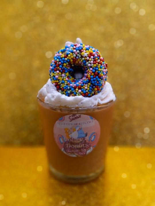 Coffee and Donuts Pastry Dessert Candle - Fragrance of Elegance